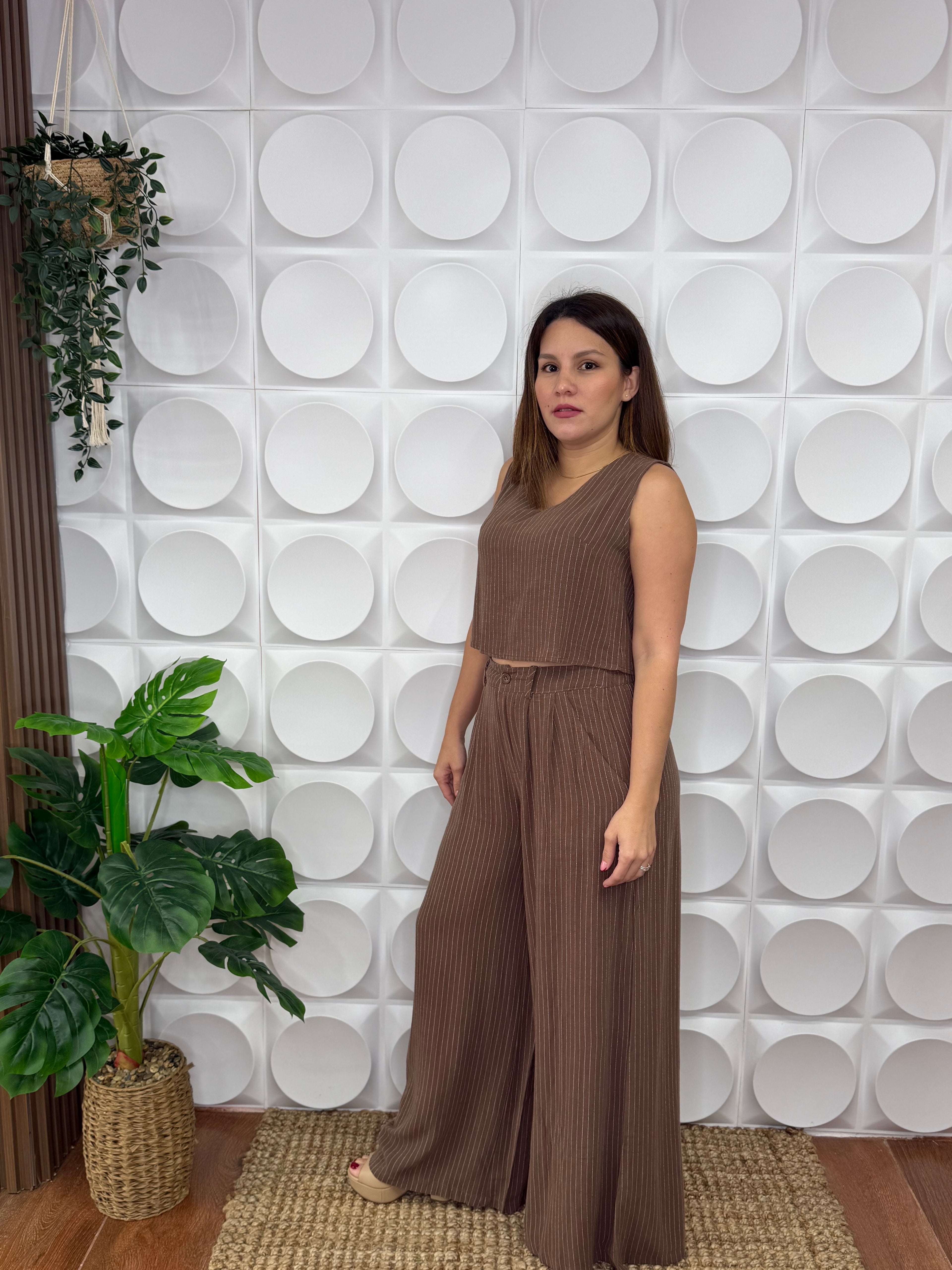 LISA BROWN PALAZZO SET