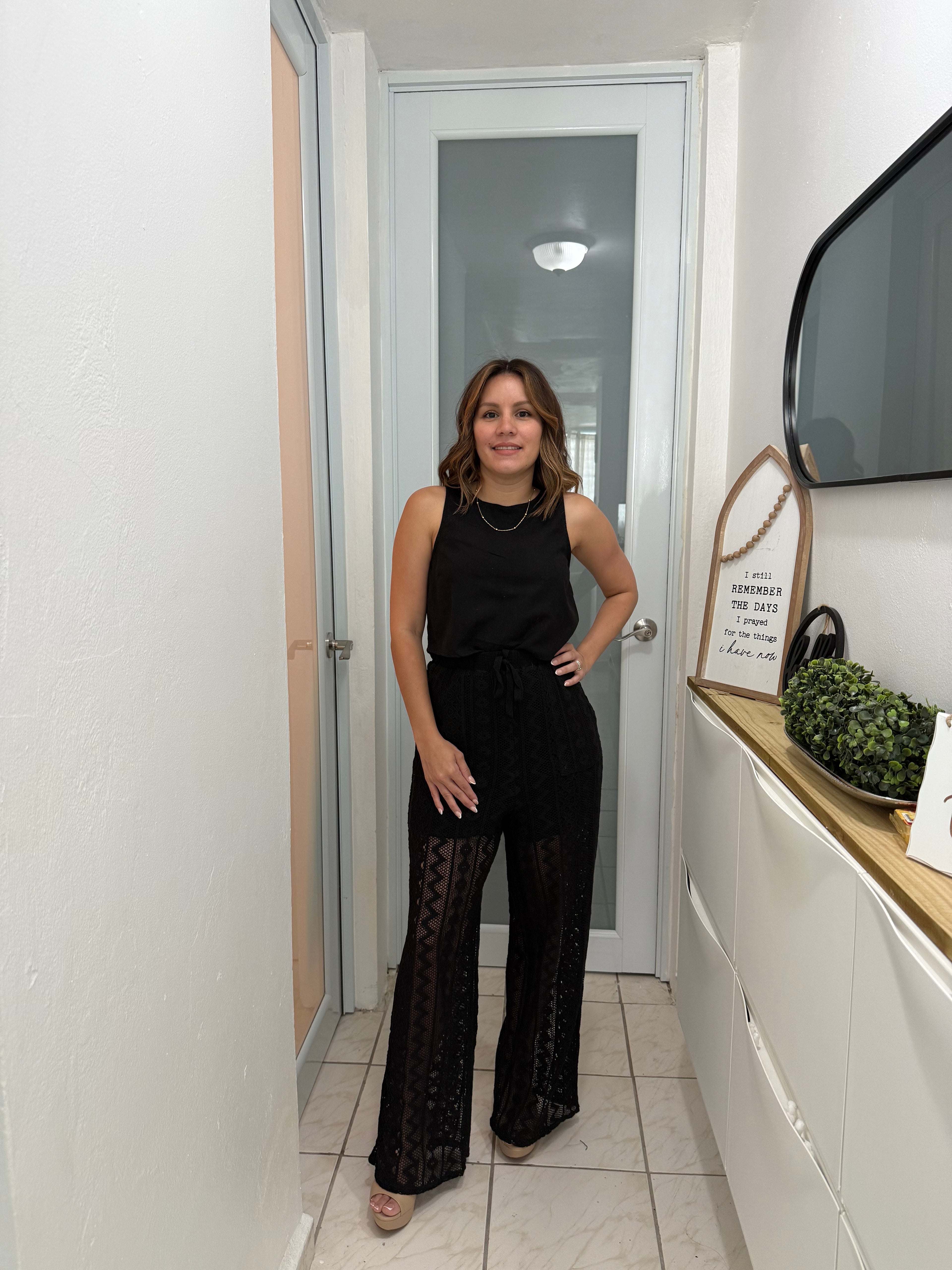 SAMIRA LACE HIGH PANT