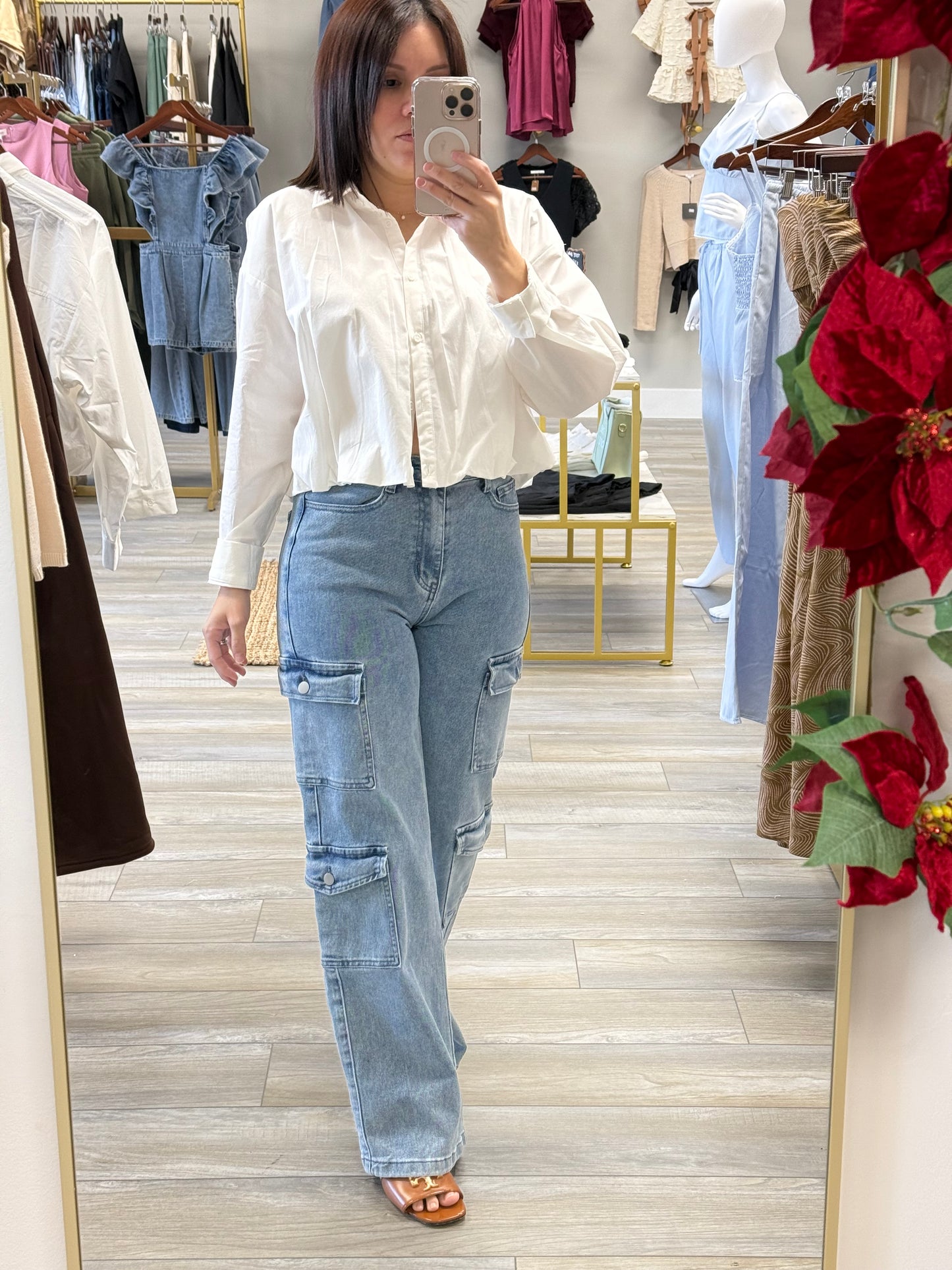 DENIM CARGO