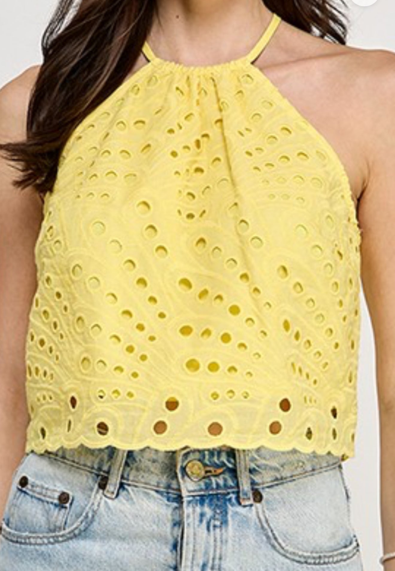 KARLA TOP, YELLOW