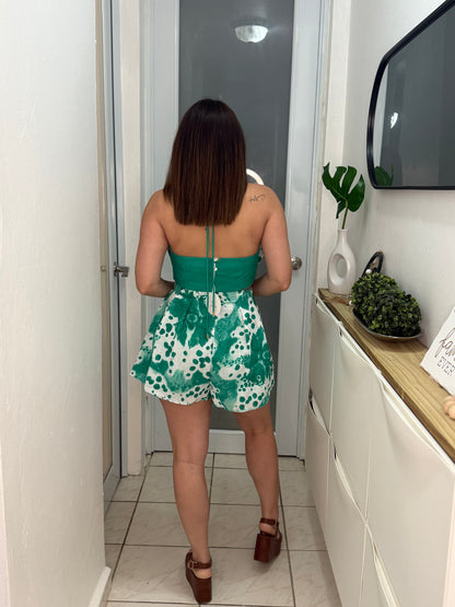 Orchid Short Set, GREEN