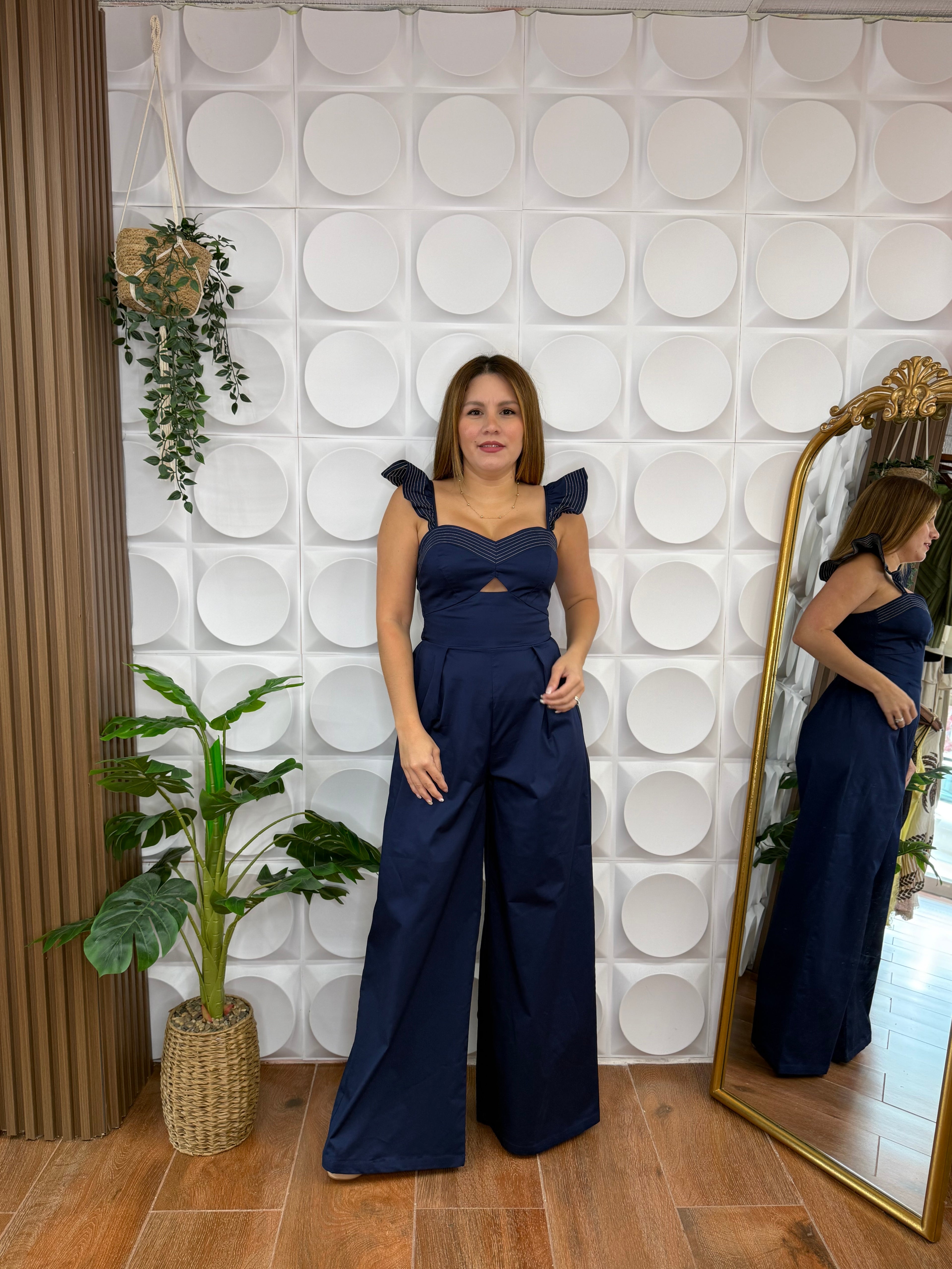 LEA NAVY JUMPSUIT