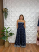 CLASSY NAVY STRAPLESS JUMPSUIT