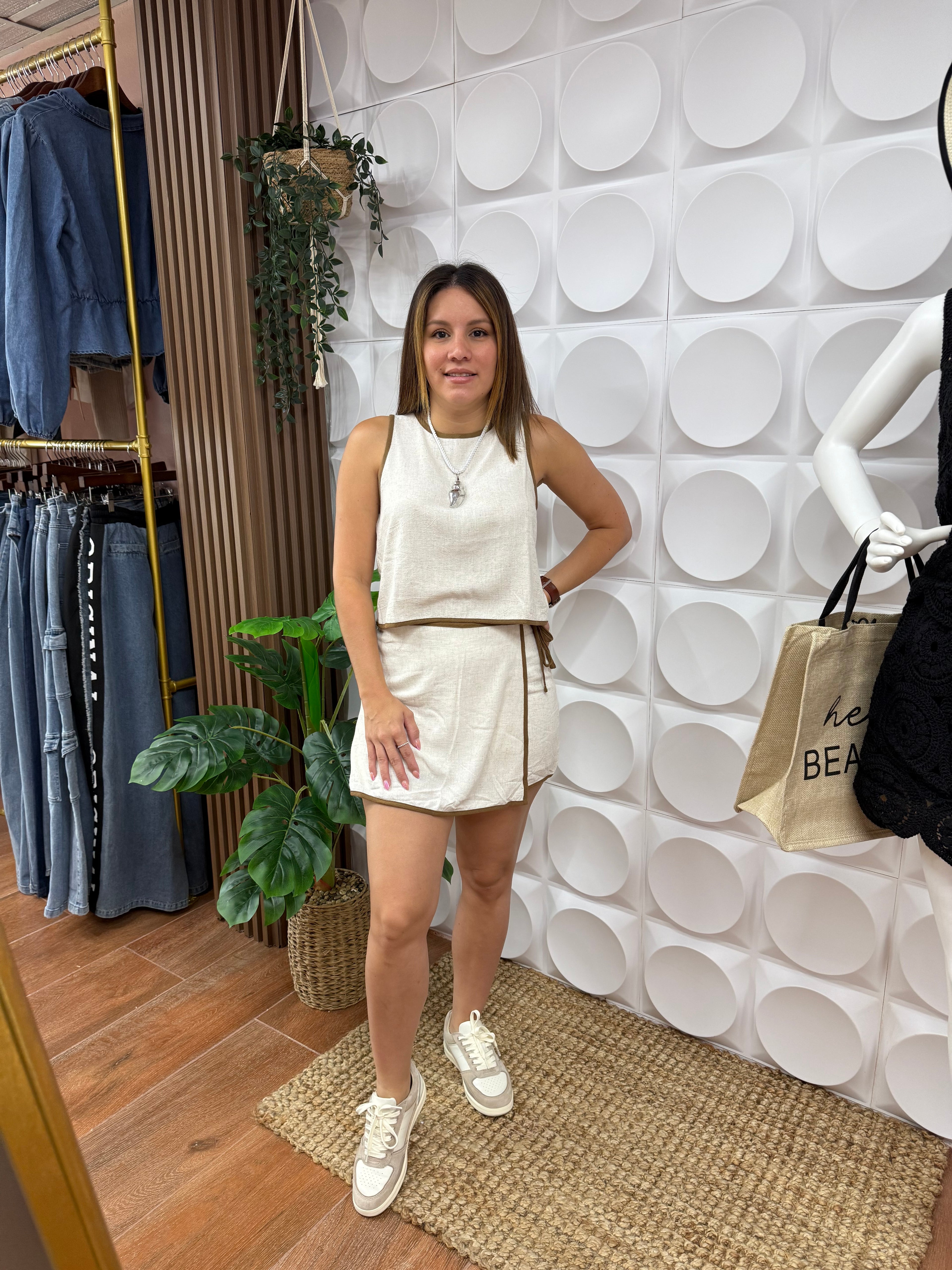 BOHO SKORT SET