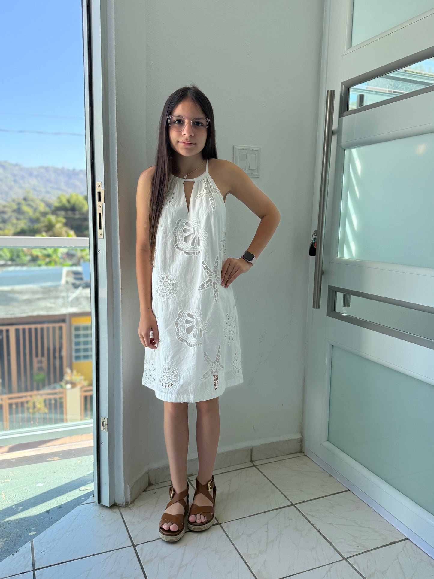 COSTA BELLA WHITE MINI DRESS