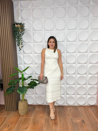 LACE MIDI DRESS