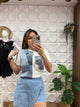 RUBI DENIM TOP