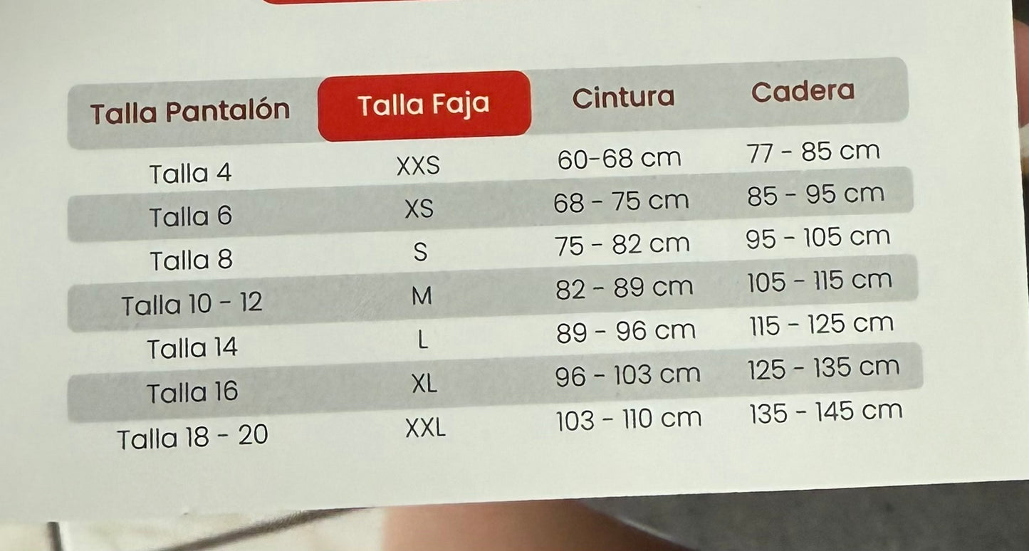 FAJA CONTROL DE ABDOMEN Y LEVANTA COLA