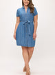 PLUS SIZE DENIM DRESS
