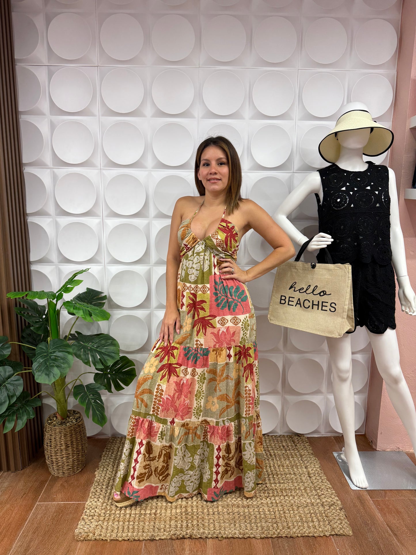 TROPICAL MAXI DRESS