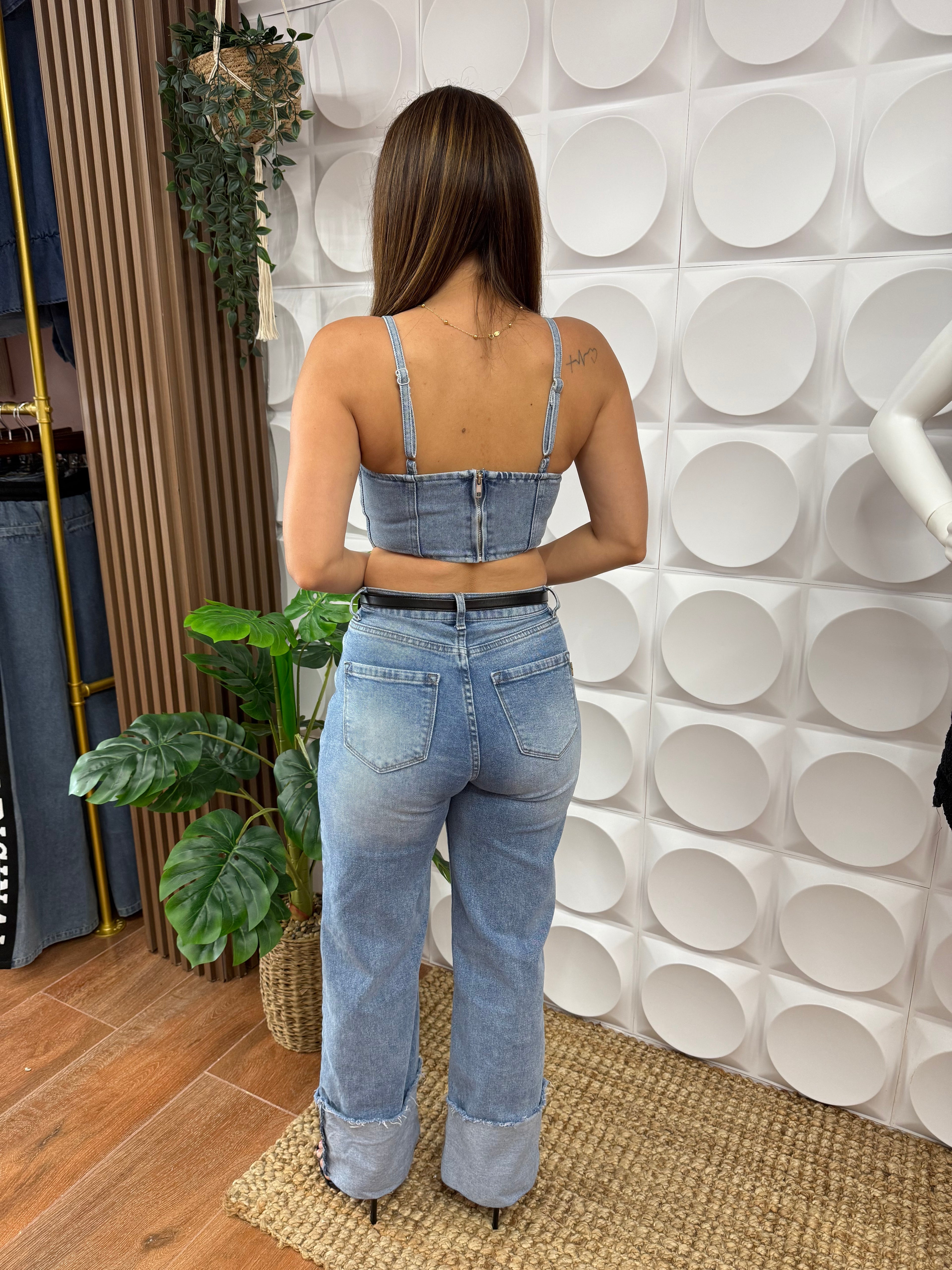 DENIM CORSET