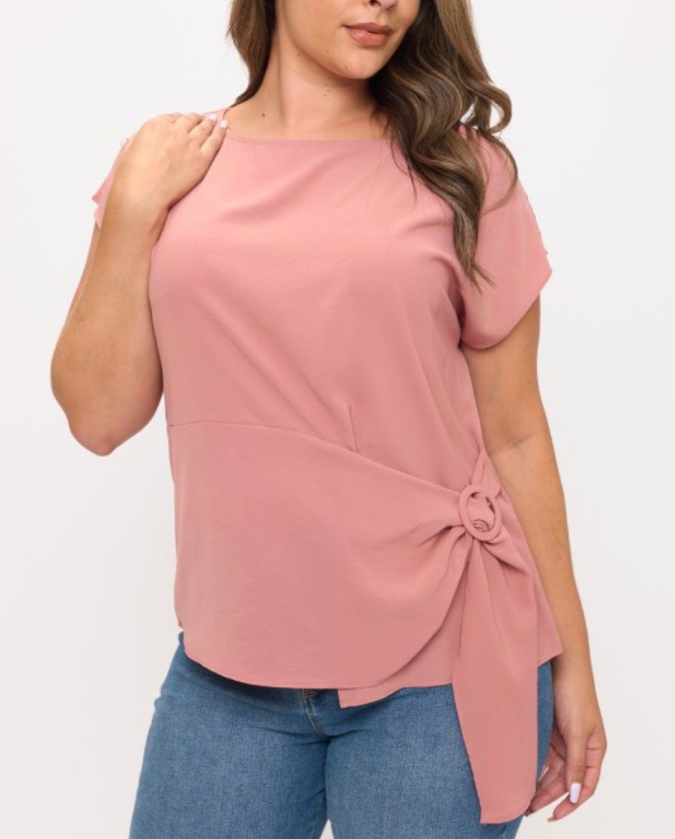 MAUVE TOP, PLUS SIZE