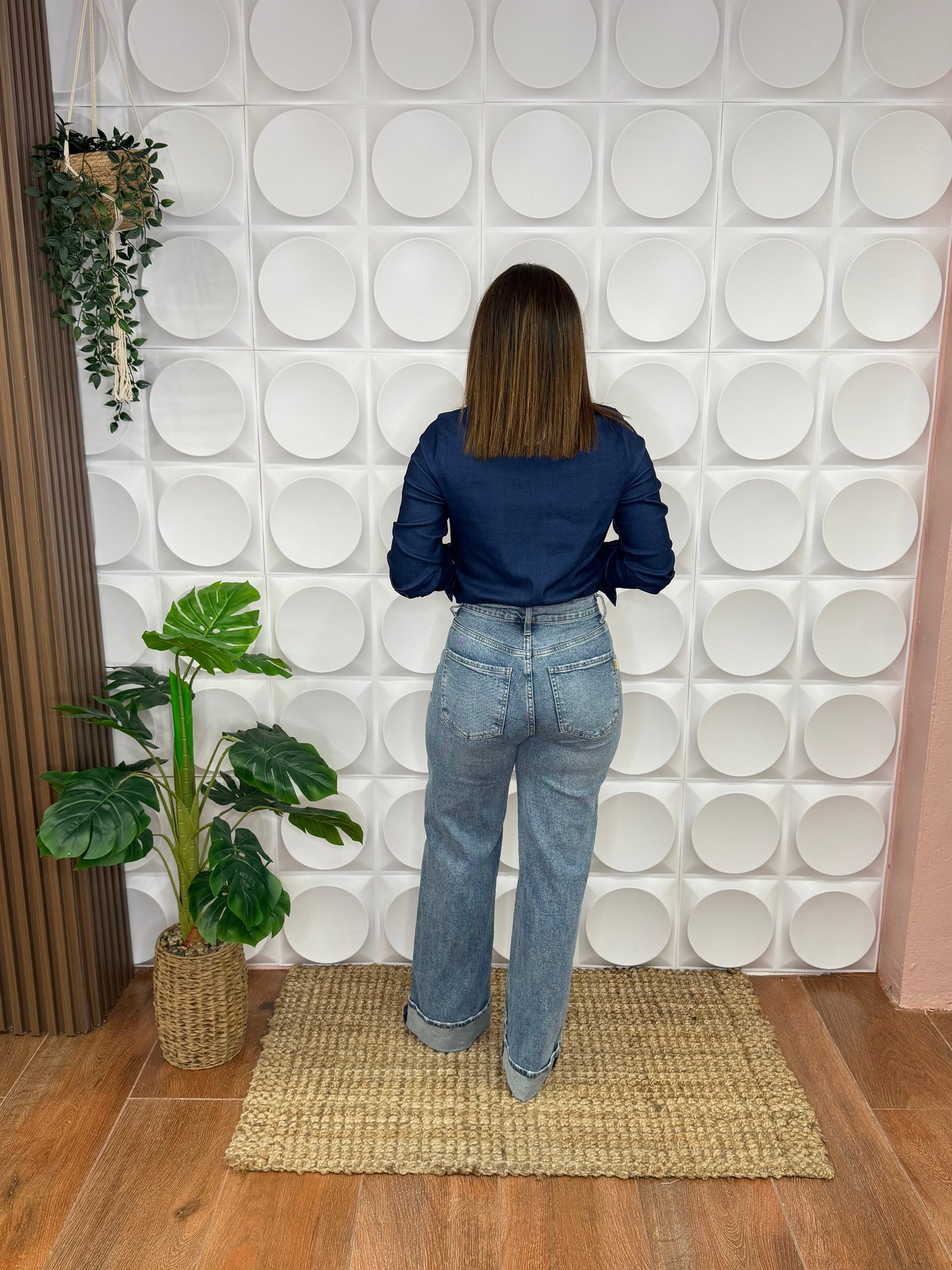LUNA DENIM CROP TOP