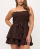 PLUS STRAPLESS ROMPER