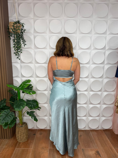 BIANCA SATIN BLUE GRAY