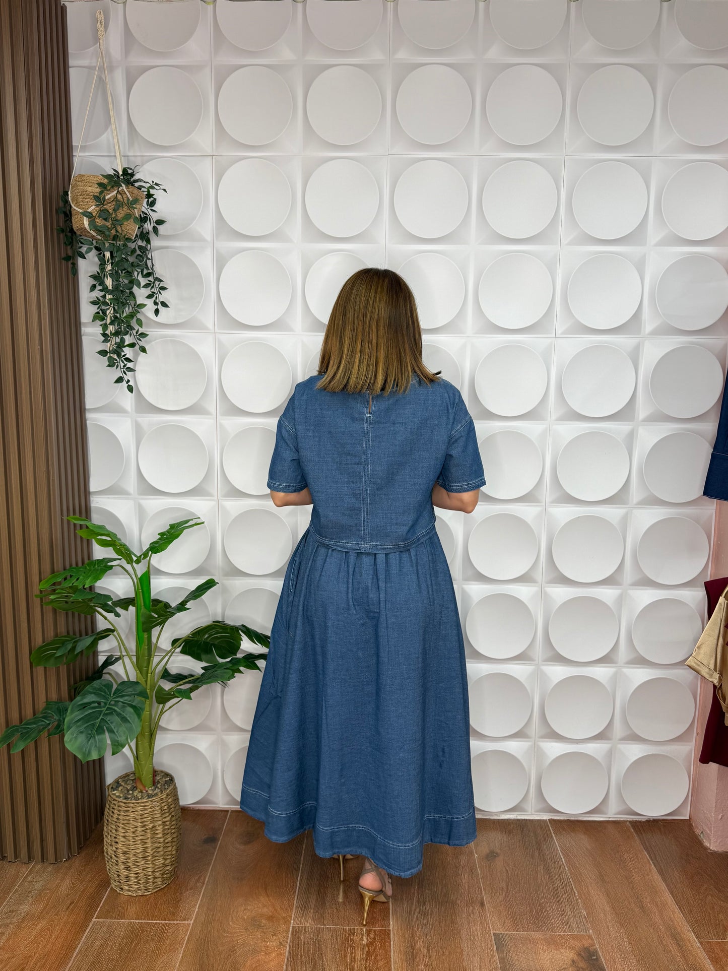 DENIM SKIRT SET