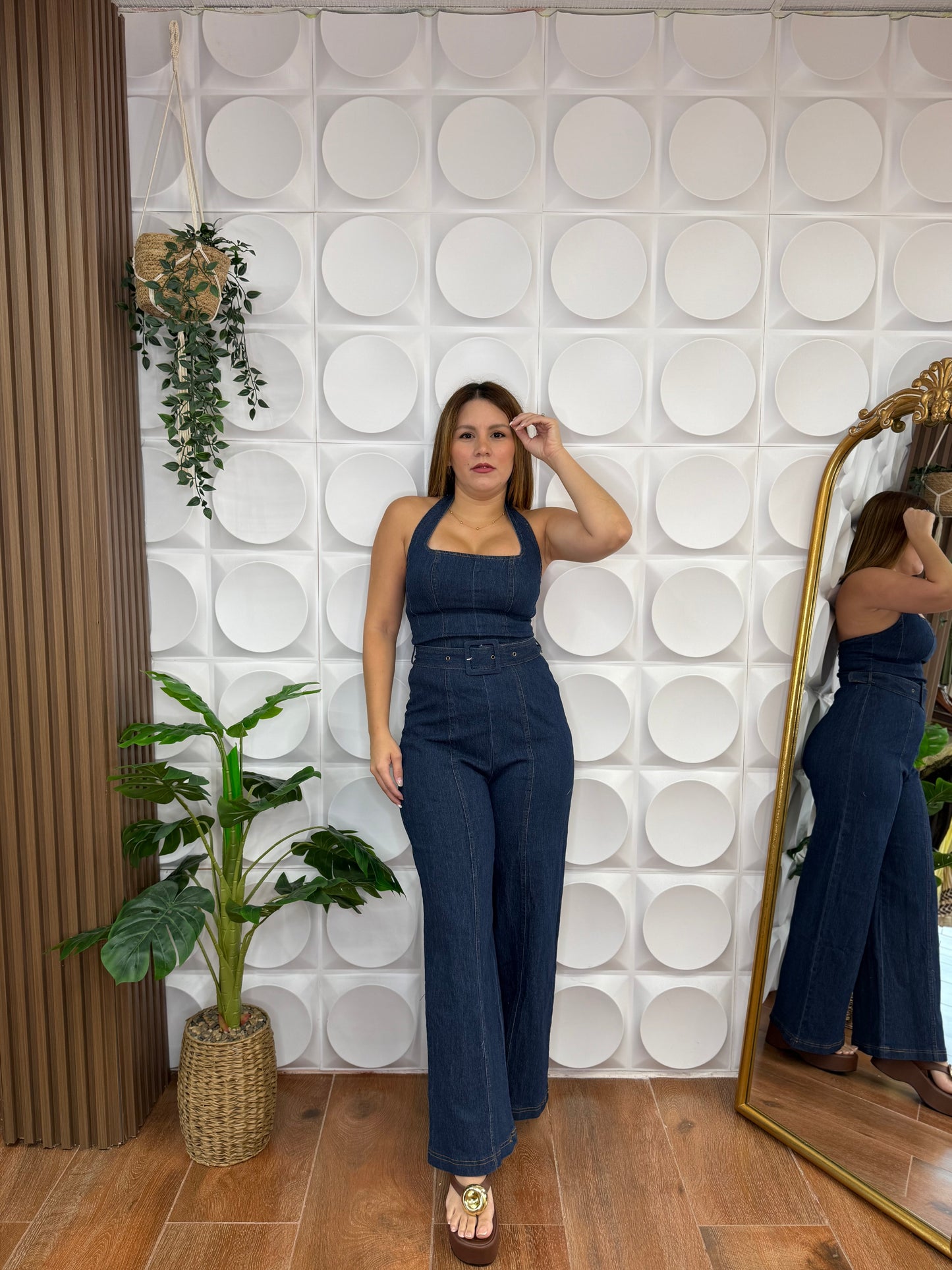 LAURA DENIM JUMPSUIT