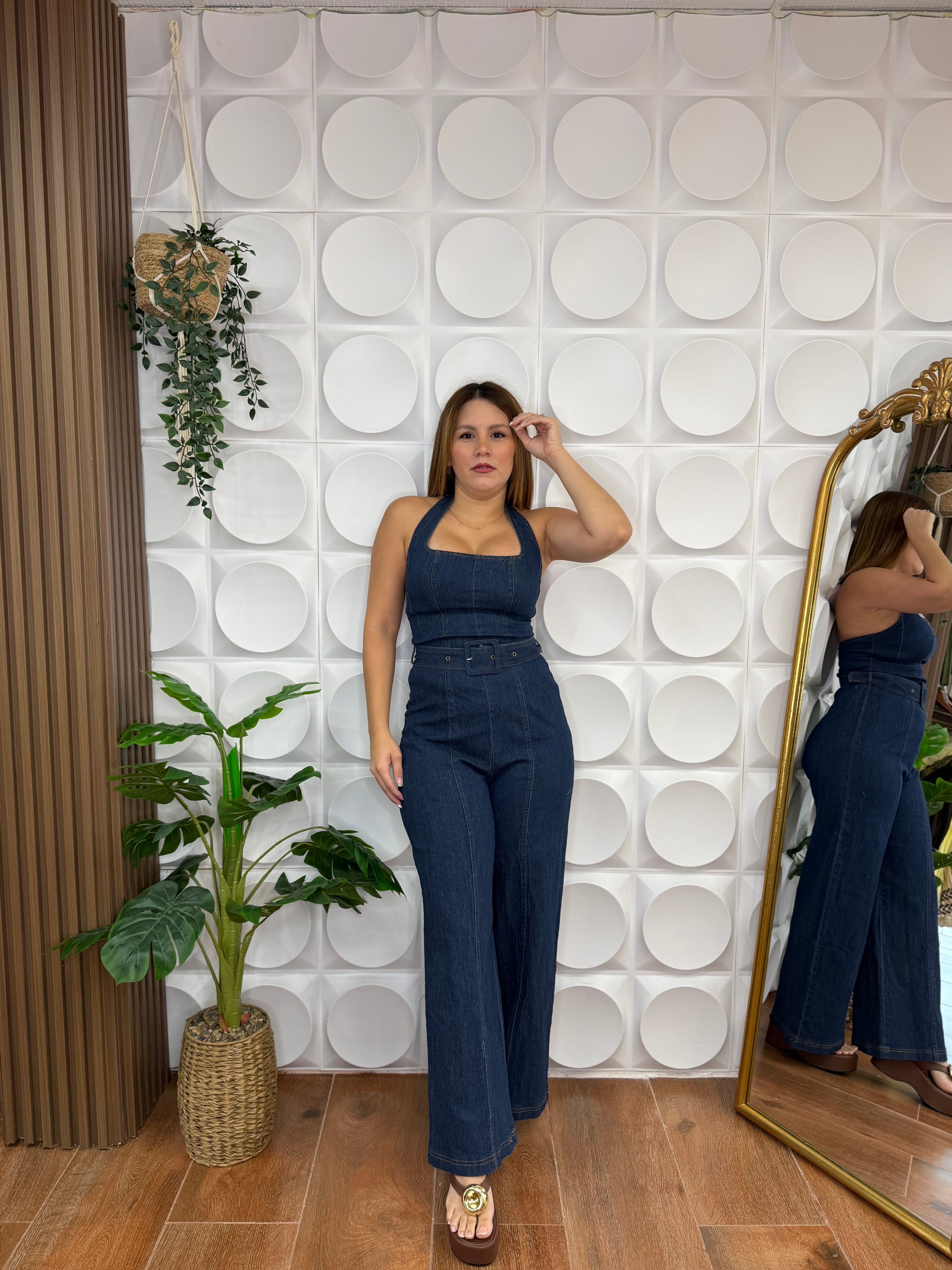LAURA DENIM JUMPSUIT
