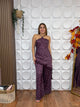 RUBY POLKA DOT SATIN JUMPSUIT