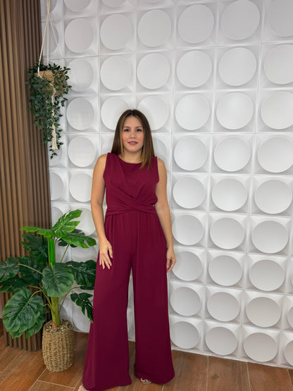 ZOÉ JUMPSUIT WINE