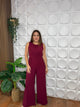 ZOÉ JUMPSUIT WINE