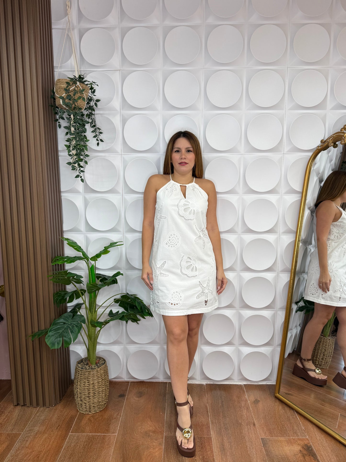 COSTA BELLA WHITE MINI DRESS
