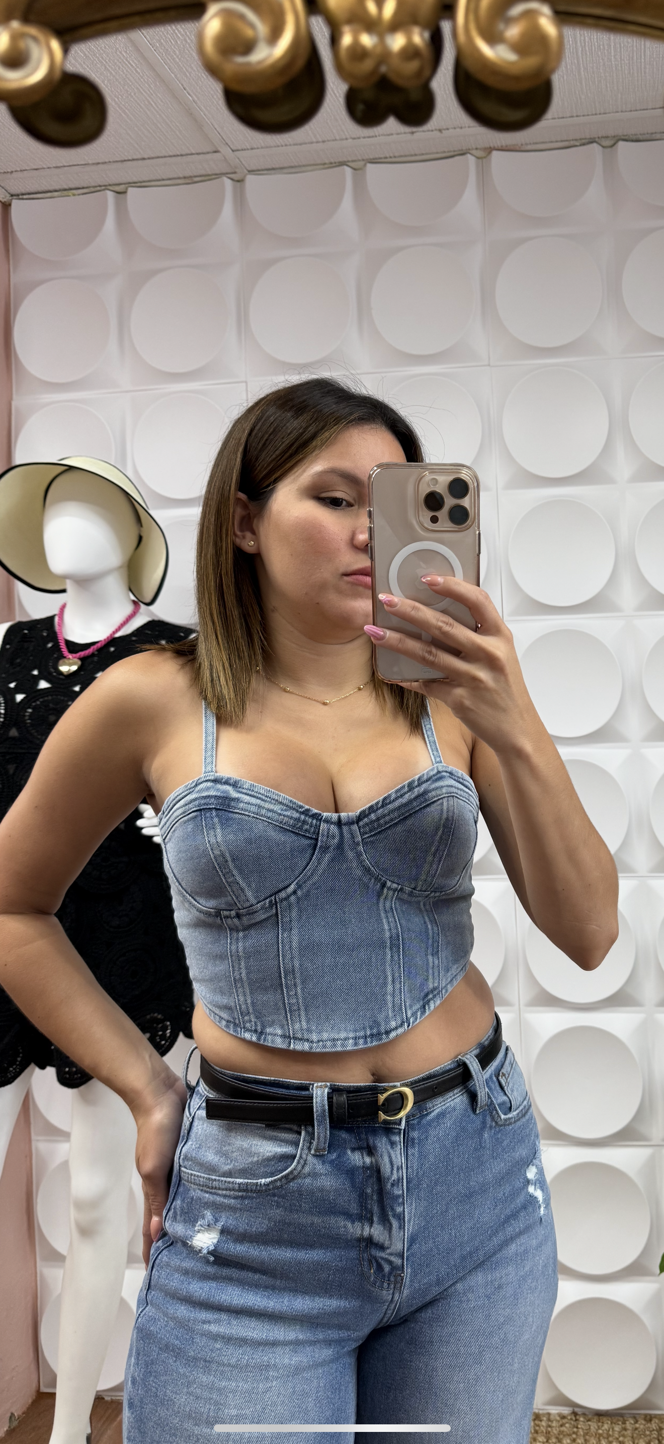DENIM CORSET