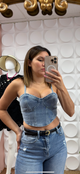 DENIM CORSET