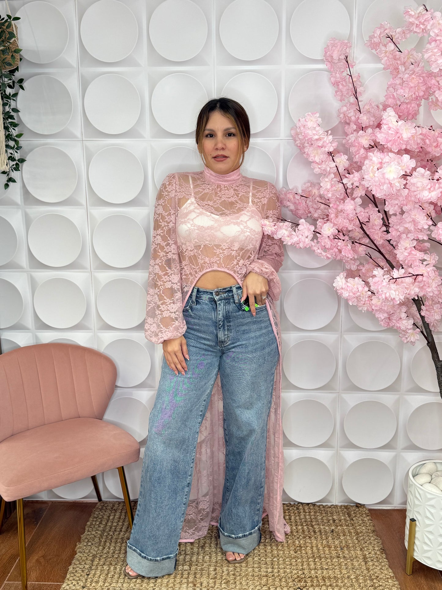 LACE TÚNICA LIGHT PINK
