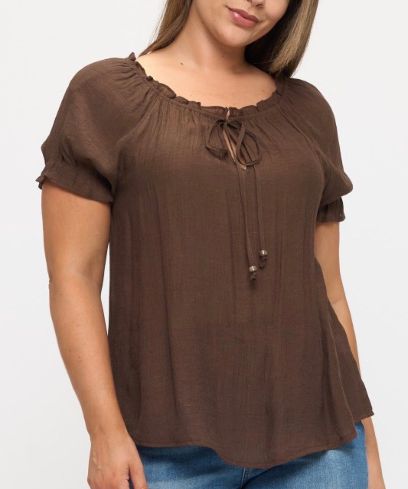 BROWN PLUS TOP