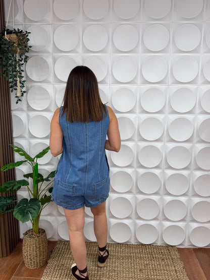 ANA DENIM ROMPER