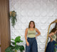 LIGHT SAGE DOUBLE FACED TOP