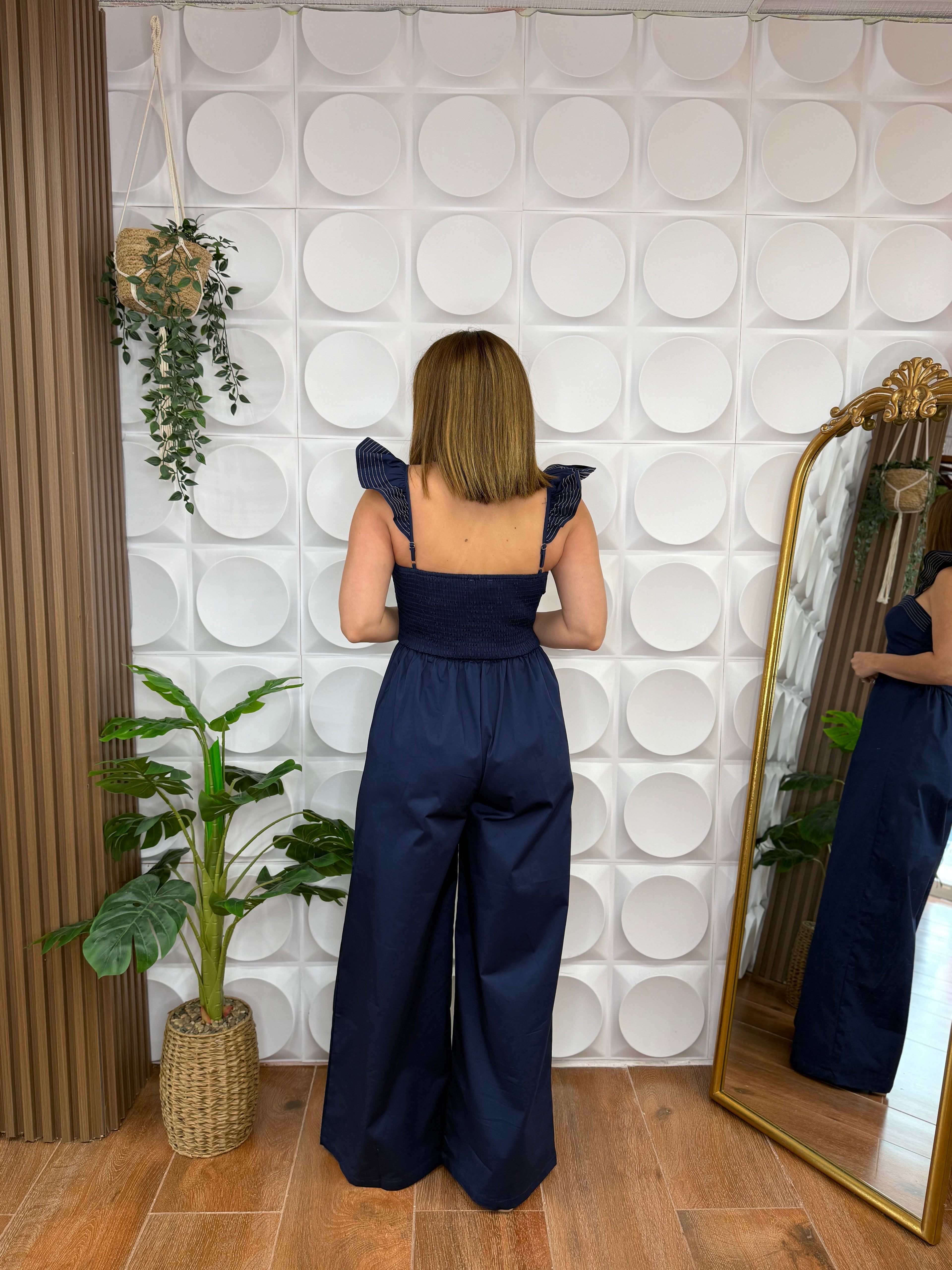 LEA NAVY JUMPSUIT