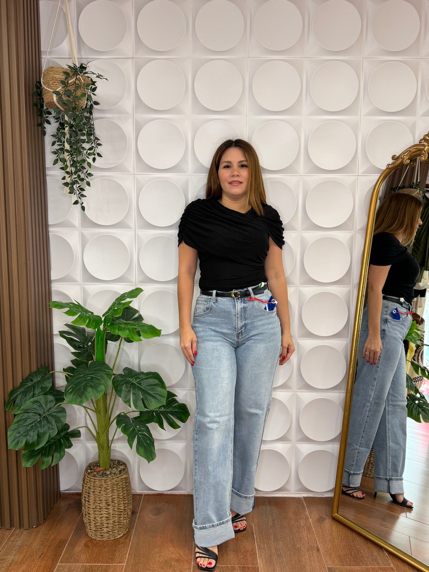 ARIA ASYMETRICAL MESH TOP