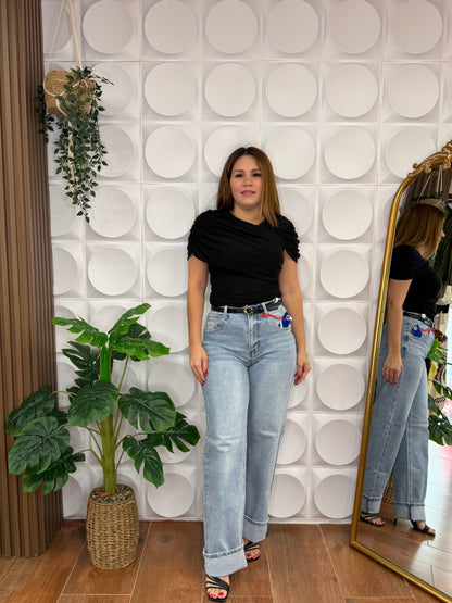 ARIA ASYMETRICAL MESH TOP