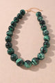 GREEN MARBLED NECKLACE