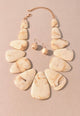 IVORY MARBLED NECKLACE SET