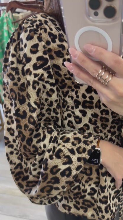 LONG SLEEVE LEOPARD